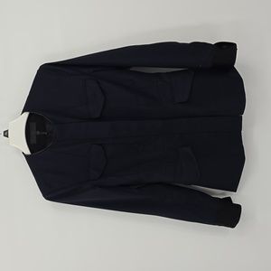 Rag & Bone Wool Military Style Full Zip Jacket Blazer Blue Size 6